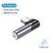 Адаптер Audio Type-C-3.5мм Vention Aluminum Alloy 90° Right M/F nickel-plated