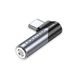 Адаптер Audio Type-C-3.5мм Vention Aluminum Alloy 90° Right M/F nickel-plated