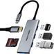Док-станція USB3.0 Type-C HDMI 4K30Hz/TF/3xUSB-A 3.0 0.15м 6-in-1 Vention