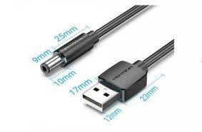 Кабель USB-DC5.5mm Vention PVC 5V 3A CEYBD фото