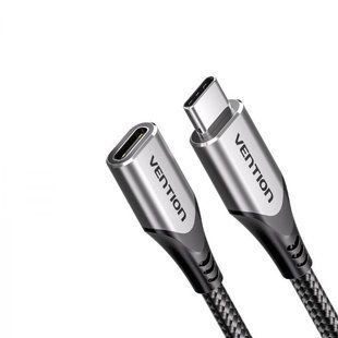 Подовжувач Type-C-Type-C 3.2 Vention Nylon M/F Thunderbolt 3 4K 60Hz PD 100W 10Gbps 5A TABHI фото