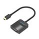 Адаптер MiniDisplayPort-VGA Vention 1080P 60Hz gold-plated 0.15m Black (HBDBB), 0.15m, Чорний