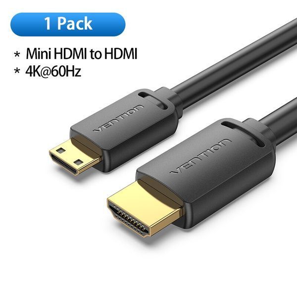 Кабель HDMI-miniHDMI v.2.0 Vention Metal GND 4K 60Hz 18Gbps HDR Video Dolby Audio AGHBI фото