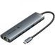 Док-станція USB3.2 Type-C HDMI 4K60Hz/USB 3.0x2/RJ45/SD/TF/3.5mm/PD 100W Hub 9-in-1 Vention