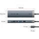 Док-станція USB3.2 Type-C HDMI 4K60Hz/USB 3.0x2/RJ45/SD/TF/3.5mm/PD 100W Hub 9-in-1 Vention