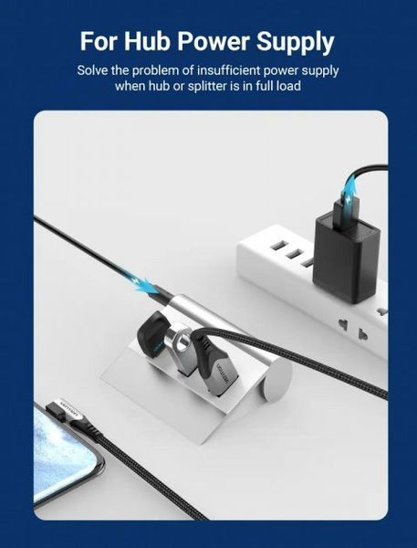 Кабель USB-DC5.5mm Vention PVC 5V 3A CEYBF фото