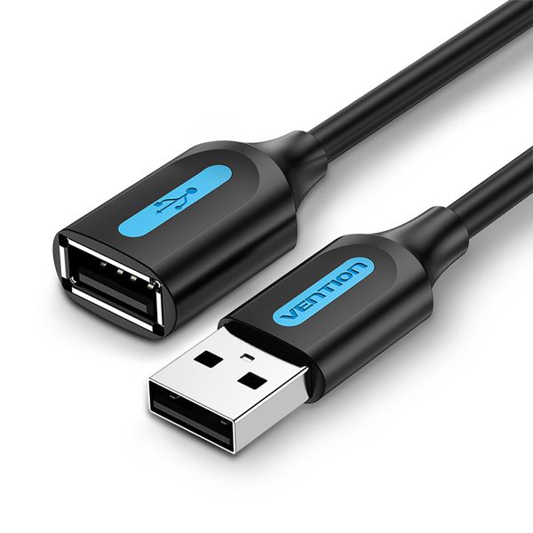 Подовжувач USB-USB 2.0 Vention F/M PVC Round nickel-plated 480Mbps CBIBJ фото