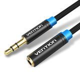 Подовжувач Audio Aux 3.5мм-3.5мм M/F Vention gold-plated VAB-B06-B200-M фото