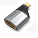 Адаптер Type-C-DisplayPort v.1.2 Vention 4K 60Hz gold-plated Black (TCCH0), Чорний