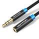 Подовжувач Audio Aux 3.5мм-3.5мм M/F Vention gold-plated, 2m