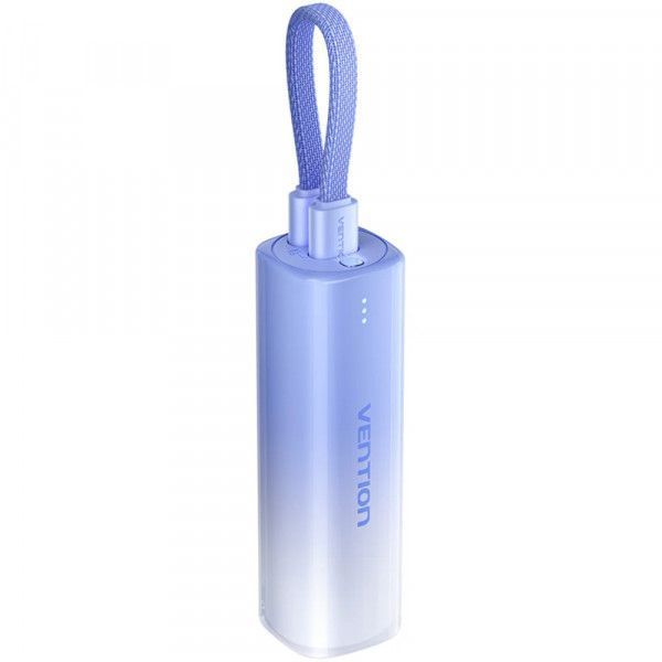 Повербанк Vention 5000mAh 20W PD 1Type-C 3A In/Out Lightning In/Out with cable Gradient FHWL0 фото