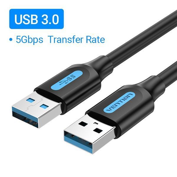 Кабель USB-USB 3.0 Vention F/F PVC Round 5Gbps CONBF фото
