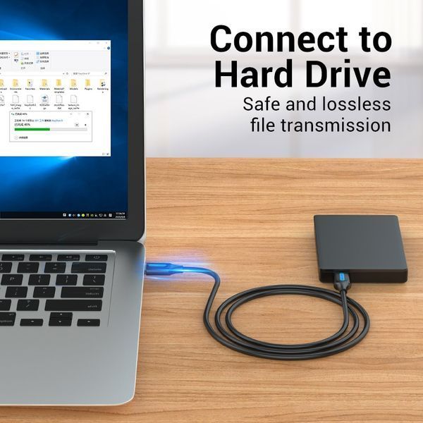 Кабель USB-USB 3.0 Vention F/F PVC Round 5Gbps CONBF фото