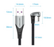Кабель USB-Type-C Vention TPE Nylon U-Shaped 180&deg; PD 66W 5A 480Mbps nickel-plated, 1.5m