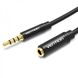 Подовжувач Audio Aux 3.5мм-3.5мм Vention mic Cotton F/M gold-plated, 0.5m