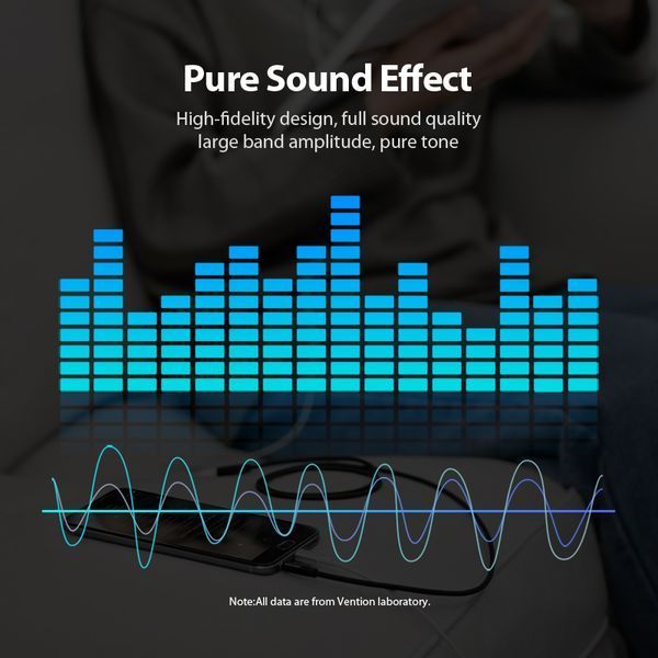 Удлинитель Audio Aux 3.5мм-3.5мм Vention mic Cotton F/M gold-plated BHBBI фото