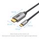 Кабель Type-C-HDMI 2.0 4K 60Hz HDCP 2.2 Thunderbolt 3 Vention Cotton Braided, 1m