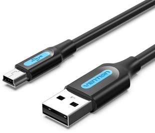 Кабель USB-MiniUSB 2.0 5pin Vention PVC Round COMBC фото