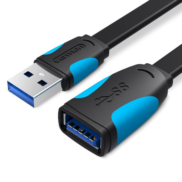 Подовжувач USB-USB 3.0 Vention Flat 5Gbps VAS-A13-B050 фото