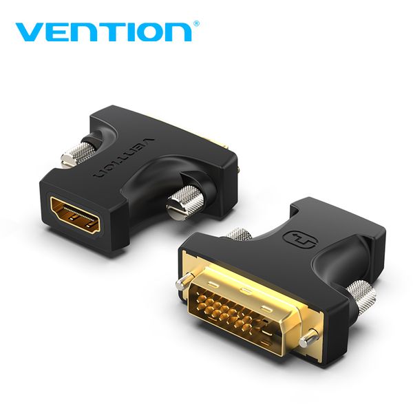 Адаптер HDMI-DVI-D Vention (DVI 24+1-HDMI 1.4) M/F 1080P 60Hz Upgraded gold-plated Black (AILB0) AILB0 фото