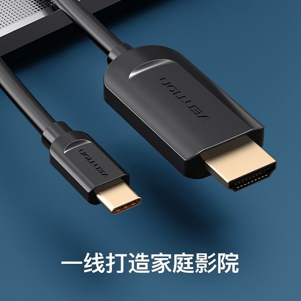 Кабель Type-C-HDMI Thunderbolt 3 v.1.4 Vention 4K 30Hz 2K 30Hz CGUBH фото