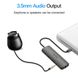 USB HUB 7 в 1 Vention Aluminum Type-C-HDMI-3.5мм 3USB 3.1 Card Reader, 0.15m