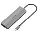 USB HUB 7 в 1 Vention Aluminum Type-C-HDMI-3.5мм 3USB 3.1 Card Reader, 0.15m