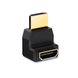 Адаптер HDMI-HDMI v.1.4 F/M Vention 4K 30Hz 10.2Gbp gold-plated угловой Black (H380HDFA), Черный