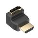 Адаптер HDMI-HDMI v.1.4 F/M Vention 4K 30Hz 10.2Gbp gold-plated угловой Black (H380HDFA), Черный