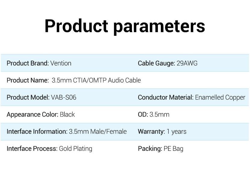 Адаптер Audio 3.5мм-3.5мм Vention M/F CTIA-OMTP gold-plated 0.10m Gold (VAB-S06-B010) VAB-S06-B010 фото