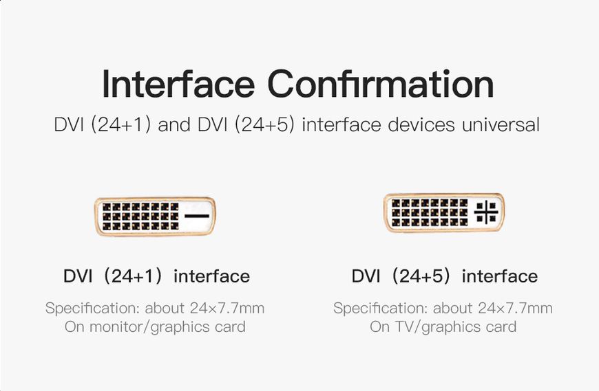 Кабель HDMI-DVI v.1.4 Vention (DVI 24+1) 1080P 60Hz gold-plated ABFBF фото