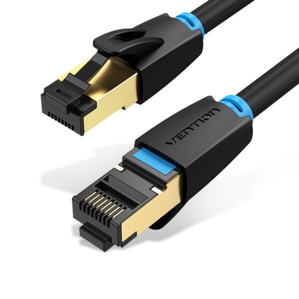 Патч-корд RJ45-RJ45 Vention LAN CAT8 SFTP 40Gbps 2000MHz Copper PVC Round IKABD фото