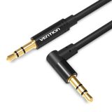 Кабель Audio Aux 3.5мм-3.5мм Vention M/M 90° Degrees gold-plated BAKBG-T фото