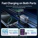 Зарядний пристрій Vention 2xUSB 45W (2xUSB-C) PD3.0 QC, GaN + USB-C cable М-М чорний
