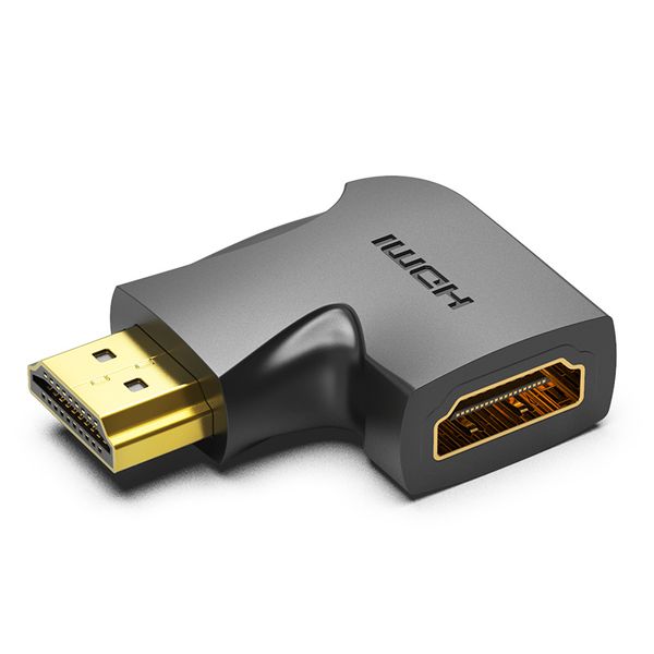 Адаптер HDMI-HDMI Vention F/M Left 270 F/M 4K 60Hz gold-plated Black (AIQBO) AIQBO фото