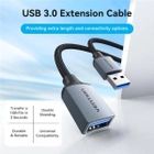 Удлинитель USB-USB 3.0 OTG 3.0 Cotton Braided 1m Black (CBLHF) CBLHF фото