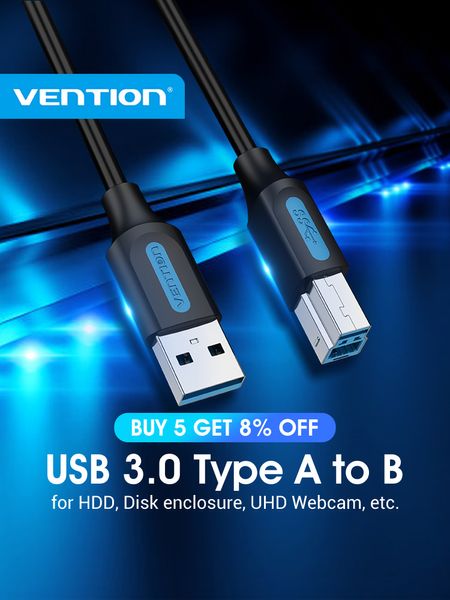 Кабель USB-Type-B 3.0 Vention PVC 5Gbps COOBH фото