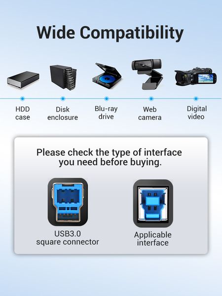 Кабель USB-Type-B 3.0 Vention PVC 5Gbps COOBH фото