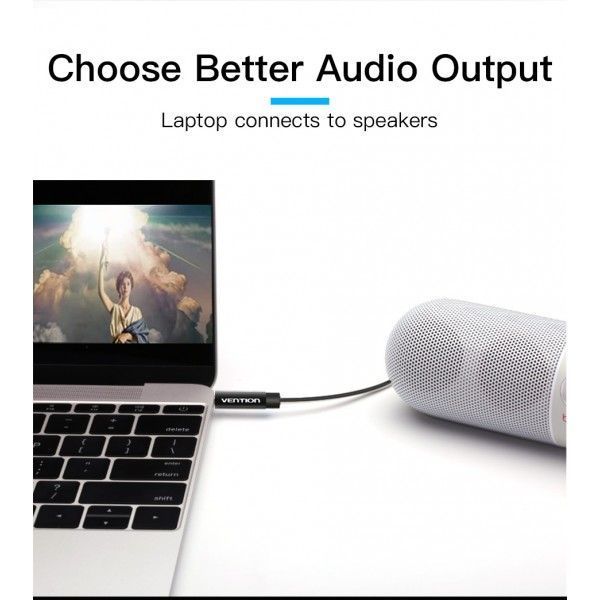 Кабель Audio Aux 3.5мм-3.5мм Vention F/F Fabric Braided gold-plated BAGBI фото