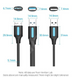 Кабель 2in1 USB-MicroUSB-B 3.0 Vention M/2xM PVC Round nickel-plated 3A 5Gbps, 0.5m