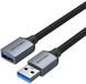 Подовжувач USB-USB 3.0 OTG 3.0 Cotton Braided 1m Black (CBLHF)