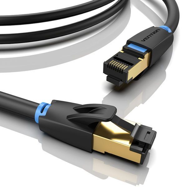 Патч-корд RJ45-RJ45 Vention LAN CAT8 SFTP 40Gbps 2000MHz Copper PVC Round IKABI фото