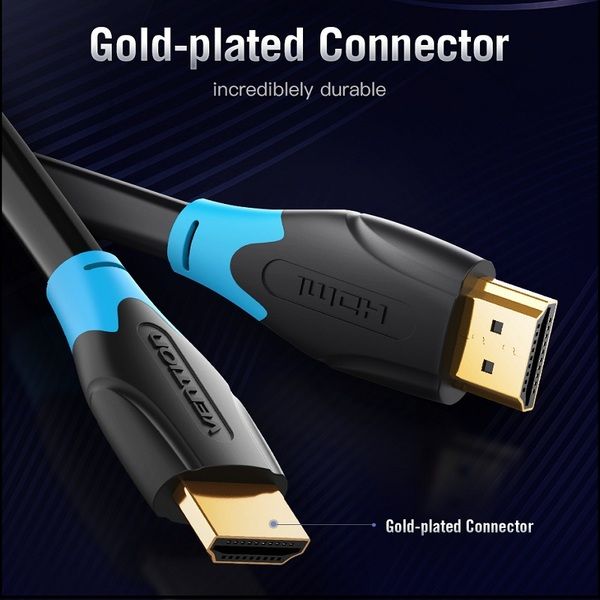 Кабель HDMI-HDMI v.1.4 Vention 4K 30Hz 10.2Gbps gold-plated AACBJ фото