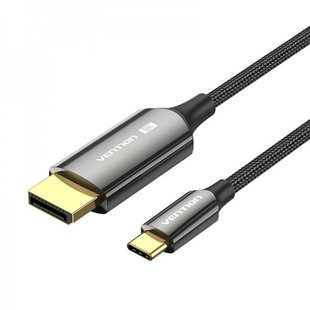 Кабель Type-C-DisplayPort v1.4 Vention Cotton 8K 60Hz 4K 144Hz 2k 240Hz 1080P 360Hz 32.4Gbps 10Bit HDCP 2.3 CRFBD фото