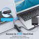 USB HUB Vention USB-MicroUSB-RJ45 3USB 2.0 Ethernet Adapter 100Mbps, 0.15m