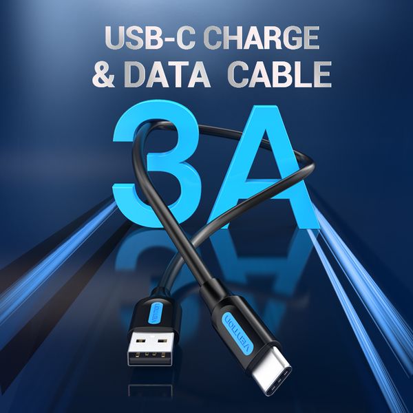 Кабель USB-Type-C Vention PVC nickel-plated 3A 480Mbps COKBF фото