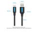 Кабель USB-Type-C Vention PVC nickel-plated 3A 480Mbps, 1m