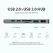 USB HUB 7 в 1 Vention Aluminum Type-C-HDMI 2USB 3.1 Card Reader