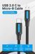 Кабель Type-C-MicroUSB Vention TPE Round 2A 480Mbps, 2m