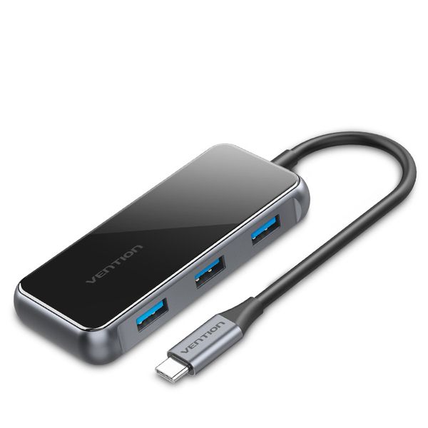 USB HUB Vention 5 в 1 Type-C-HDMI-USB-PD 3USB 3.0 4K 60Hz 87W TFBHB фото